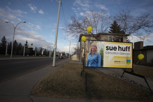 Large Election Signs Edmonton