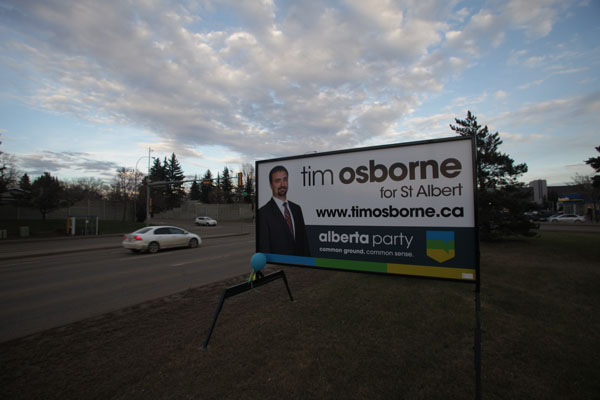 St. Albert Election Signs